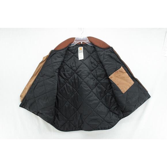 Carhartt V02 BRN Vest Men Large Arctic Quilt Lined Yellowstone Cowboy Ranch wear - Picture 4 of 8